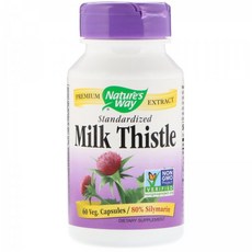 네이처스 웨이 Nature's Way Milk Thistle 60 Vegan Capsules