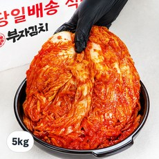 [부자김치] 100% 국산 HACCP 당일제조 배추김치 포기김치, 5kg, 1개