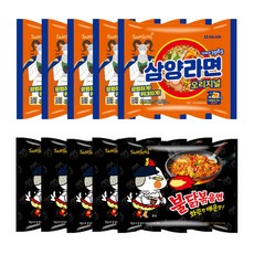 삼양 불닭볶음면 140g 5봉 + 삼양라면 120g 5봉