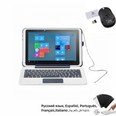 10.1 인치 노트북 윈도우 10 프로 인텔 아톰 Z8350 2GB RAM 64GB ROM 태블릿 800x1280 IPS 해상도 사, 한개옵션2, 02 2G 64G, 06 Add Wireless Mouse