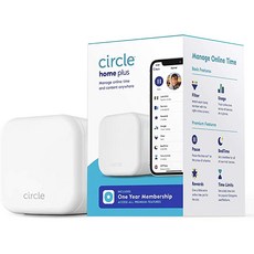 Circle Home Plus 2세대 부모 제어 인터넷 앰프 모바일 장치 Wifi Android amp iOS 장치 제어 앱 세트 화면 시간 제한 블록 앰프 필터 콘텐츠에서 작업, 상세페이지 참조