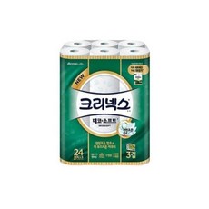 크리넥스 데코앤소프트 3겹 30m 24롤 x1팩, 24개, 24개입