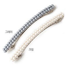 비즈아이 헤어핀대 진주빼빼로자동핀대 (2color)