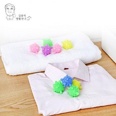 말랑 털제거 빨래 엉킴방지 세탁볼 10P 먼지 컬러풀, 1개, 기본1