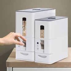 원터치 쌀보관함 벌레방지 쌀통 6kg 10kg, 1개