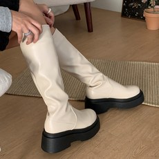 여성 베이직 통굽 어글리 롱부츠 bt559