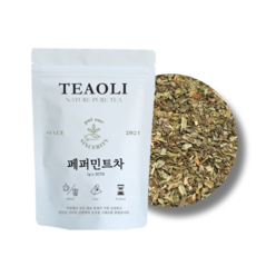 페퍼민트 차 박하잎 티백 허브차 건강차 30개입, 1개(30개입), 1개, 30g