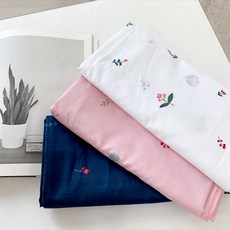 패브릭샵 대폭 마이크로화이바 진드기방지원단 애슐리 3컬러, 네이비