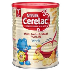 Nestle Cerelac Infant Cereal with Milk from 8 Months Mixed Fruits & Wheat - 14 oz Nestle Cerelac 용 시, 1개