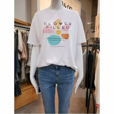 온앤온 W몰 온앤온 레인보우 레터링 티셔츠 JW0ME278