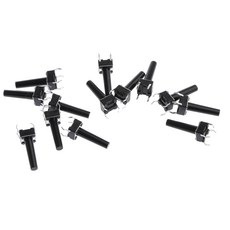 QDY 20 Pcs 6x6x17mm 4 터미널 순간 DIP Tact 푸시 버튼 스위치, 1개