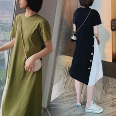 kirahosi 임산부 롱 스커트 여름 빅사이즈 편한원피스 64호 + 덧신 증정 Q1pj49o