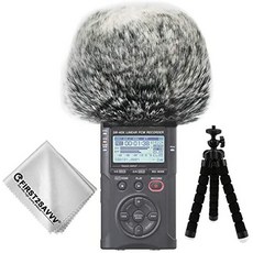 [해외직구]First2savvv Tascam DR-40X DR-40 + 미니 삼각대 + 스웨이드 청소용 천 TM-DM-DR40X-01TZ3, 1개, One Color_DM-DR40X
