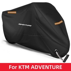 오토바이방수커버 야외 스쿠터 UV 보호대 먼지 비 커버 방수 오토바이 KTM 390 790 1050 1090 1190 890 어드벤처 ADV 1290, 6) 4XL For 231260cm Black