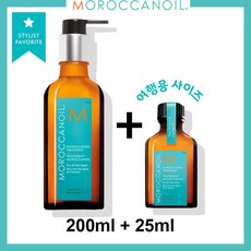 Moroccanoil 모로칸오일 헤어 트리트먼트 200ml+25ml, 오리지날 200ml+오리지날 25ml