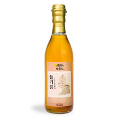 참들팜 저온압착 고소한 통깨 100% 들기름 350ml, 1개