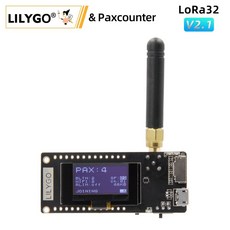 LILYGO® Paxcounter LoRa V2.1_1.6.1 ESP32 433/868/915MHZ 0.96 인치 OLED SD 카드 블루투스 WIFI 모듈, 04 433MHZ CH9102F - es100mk2