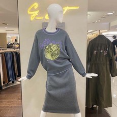 지컷 프린팅 펄 니트티셔츠(7210150015)
