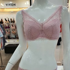 비비안 러블리 브라렛 스타일 레이시한 풀컵 4단 직조 브라 BR341AA