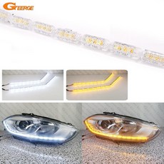 가와사키 닌자 zx-6r zx6r zx600 07 08 zx-10r zx10r zx10 06 07 우수 울트라 브라이트 COB Led 천사 눈 키트 Halo Rings, [01] WA Switchback Flow, [01] 16 Led modules, 1개