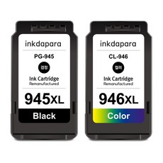 잉크다파라 캐논 호환잉크 세트 PG-945 CL-946 XL MG2590 MG2490 IP2899 IP2890 대용량, 1세트, PG-945XL 검정+컬러/호환
