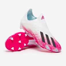 아디다스 (영국직수입)손흥민축구화 키즈 X 19+ FG - White/Shock Pink
