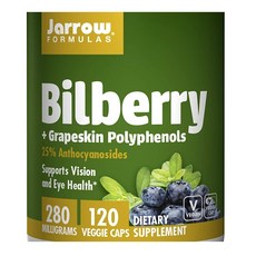 Jarrow Formulas (2개) 미국내수용 빌베리 포도껍질 폴리페놀 120정 눈뻑뻑할때 수험생영양제, 1mg, 1개
