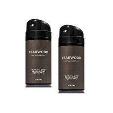 Bath and Body Works 2 Pack Men's Collection Deodorizing Body Spray. Teakwood. 3.7 Oz, 단일상품
