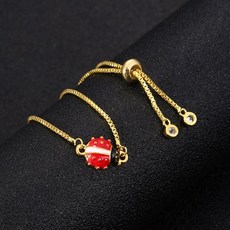 패션 클래식 동물 마술 무당 벌레 레이디 럭키 조절 가능한 어린이 크기 팔찌 매력 여성 선물 파티 보석 도매|체인 & 링크 팔찌|
