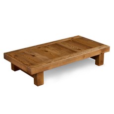 가람마루 거실테이블 소나무 원목 좌탁 짜맞춤공법 장인이만든 원목테이블 평좌탁, 길이1800