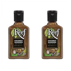 리프 코코넛 쉬머 태닝 오일 125ml 2팩 SPF15 브론즈 글로우 Reef Coconut Shimmer Oil Bronze Glow SPF15 125ml, 2개