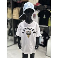 (라이프워크 키즈) 힙독 심볼 반팔 티셔츠 LW212TS516 00 WHITE (601425 )