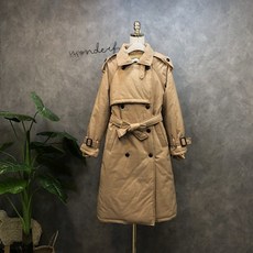 라임브릿지 바바리 코트 롱 패딩