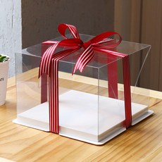 케익투명케이스 2단케익 케이크상자, 17X17X20, 30, 블루