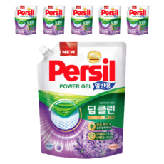 퍼실 파워젤 드럼용 액상세제 라벤더 코튼 프레쉬 리필형, 1.8L, 6개