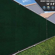 Sunshades Depot Green 4'X109 '5 PCS 150 GSM 개인 정보 보호 울타리 스크린 상업 공사 현장 앞 유리 주택 체인 링크 (5 4' x 109'), 5, 4' x 109'