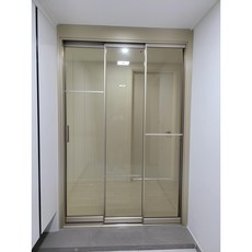 프로문 현관중문 중문 3연동 초슬림 샴페인골드, 1개