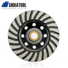 SHDIATOOL 1 pc 125 mmDiamond Turbo 배 줄 연 삭 컵 휠 콘크리트 와이어 Truss 철망 및 좀 기타 건축 이잖아요 5 inch disc, 1개