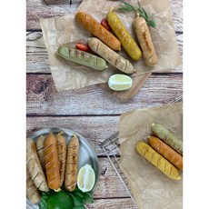 웅스빌 라이트 소시지 450g 6가지맛 (90g x 5개입), 01. 피자맛 90g x 5개입