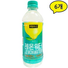 롯데칠성음료 데일리C 비타민C1000 레몬워터 500ml, 6개