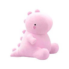 Cute Dinosaur Plush Toys Fat Dinosaur Stuffed Animals Dolls Soft Plush Dino Plushie Birthday Gif, Sweet Pink, 12 inch, 1개