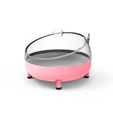 제기 식품 그릇 미끄럼 방지 충돌 상승 고양이 수유 안전 가드, 6.White single bowl, 1개