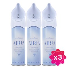 에어리아 휴대용 산소캔 655ml 3개 의약외품 산소통 가정용 산소호흡기