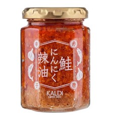 칼디 KALDI 마늘라유 연어마늘라유 홍고추 120g KUMANetshop 땡스카드, 1개