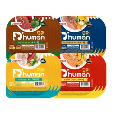 굽네듀먼 강아지 자연화식 오리지널set 100g 혼합 4종, 4set, 닭가슴살+오리안심+연어+소고기