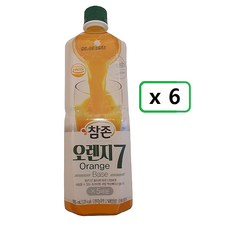 참존식품 오렌지7베이스 835ml 6개