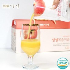 충주 시골내음 첫눈에반한 생생복숭아즙 110ml x 60팩, 총 수량, 개당 용량