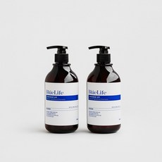 (1+1)블루라이프 지루성두피 비듬 가려움 지성 단백질 항균 샴푸, 500ml, 2개