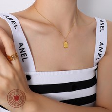 사각알파벳목걸이