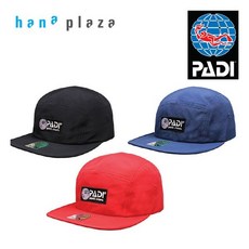[패디] PADI 스쿠버다이빙 캠프캡 모자, 색상:블랙